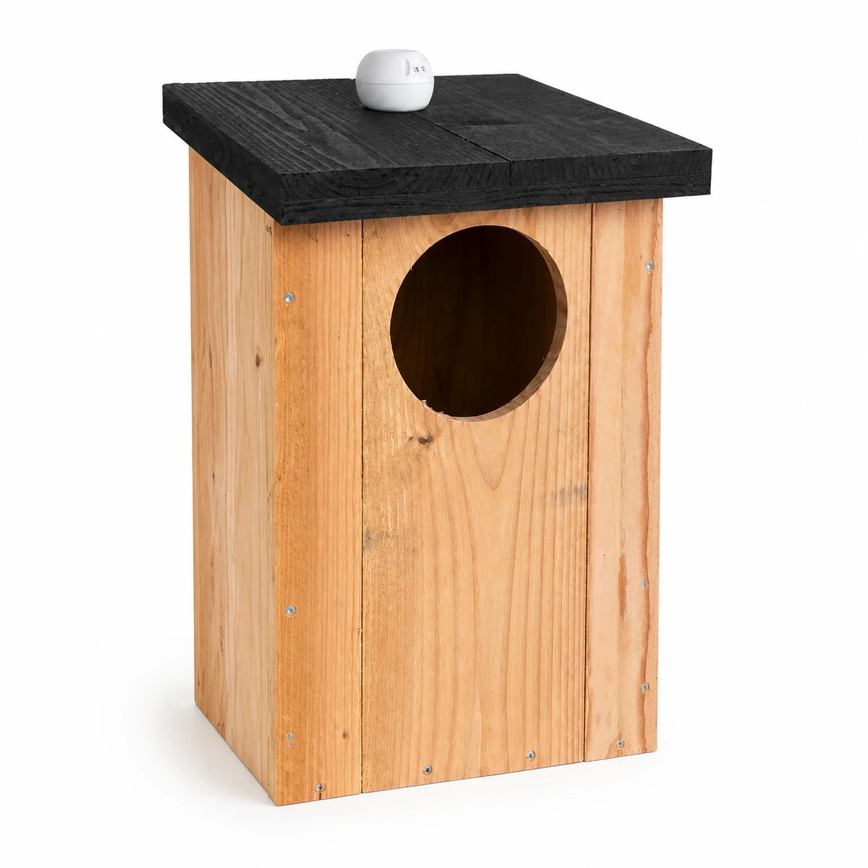 Vogelhuisje verbonden groot formaat met dak zwart — foto 2