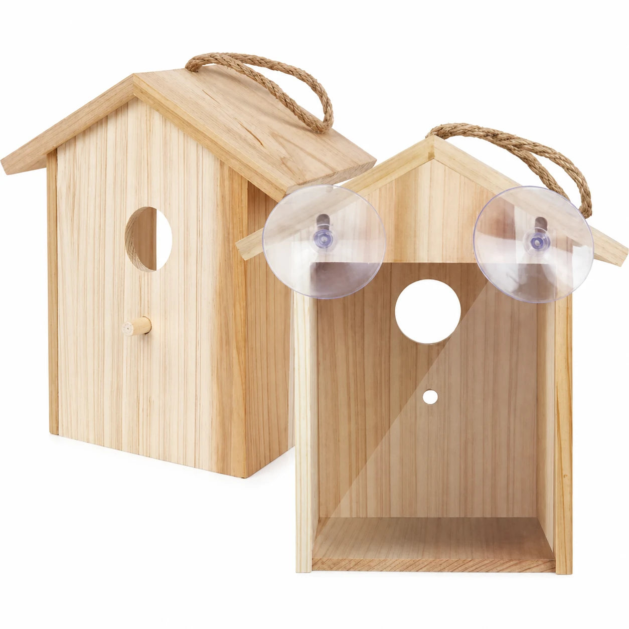 Vogelhuisje van observatie met venster en suction-cups — foto 2