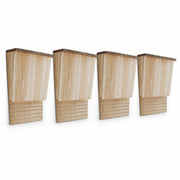 Houten vogelhuisje bruin formaat 22 × 12 × 34 cm — foto 2