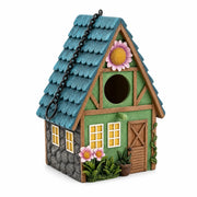 Hangend vogelhuisje groen stijl chalet — foto 2