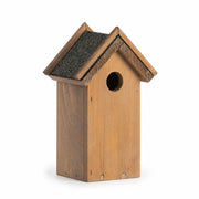 Vogelhuisje bruin antiek compact met dubbel bitumendak — foto 2