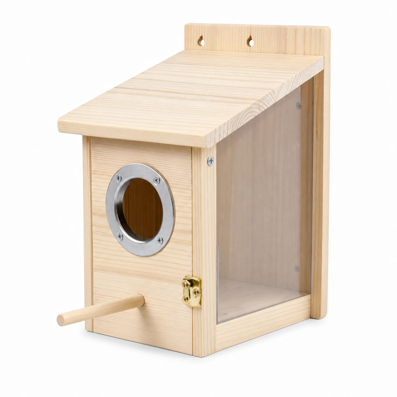 Vogelhuisje van grenen transparant — foto 2