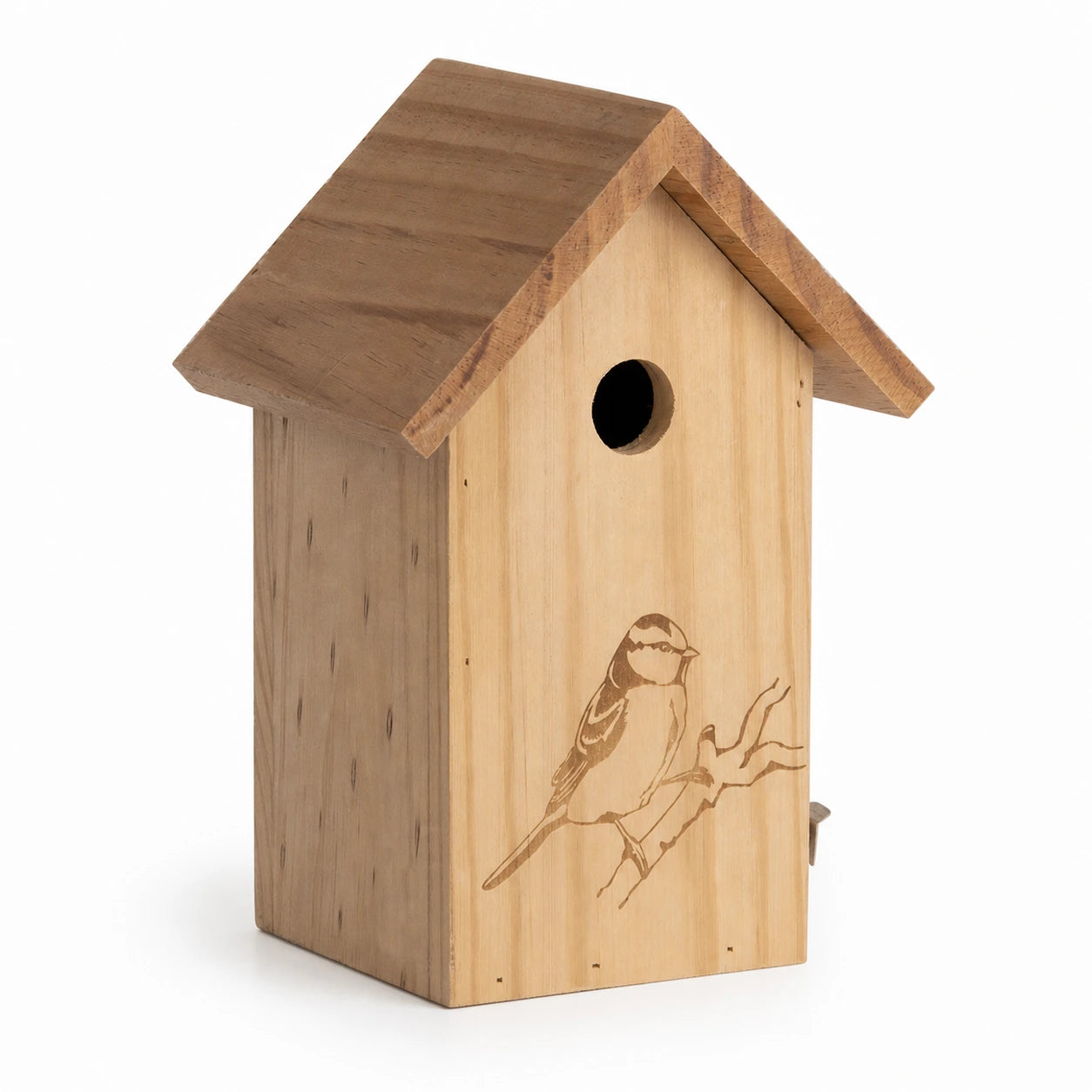 Vogelhuisje gegraveerd met ingang 27 mm — foto 2
