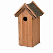 Houten vogelhuisje met bitumendak bruin — foto 2