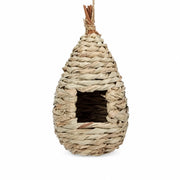 Hangend vogelhuisje van rotin wit — foto 2