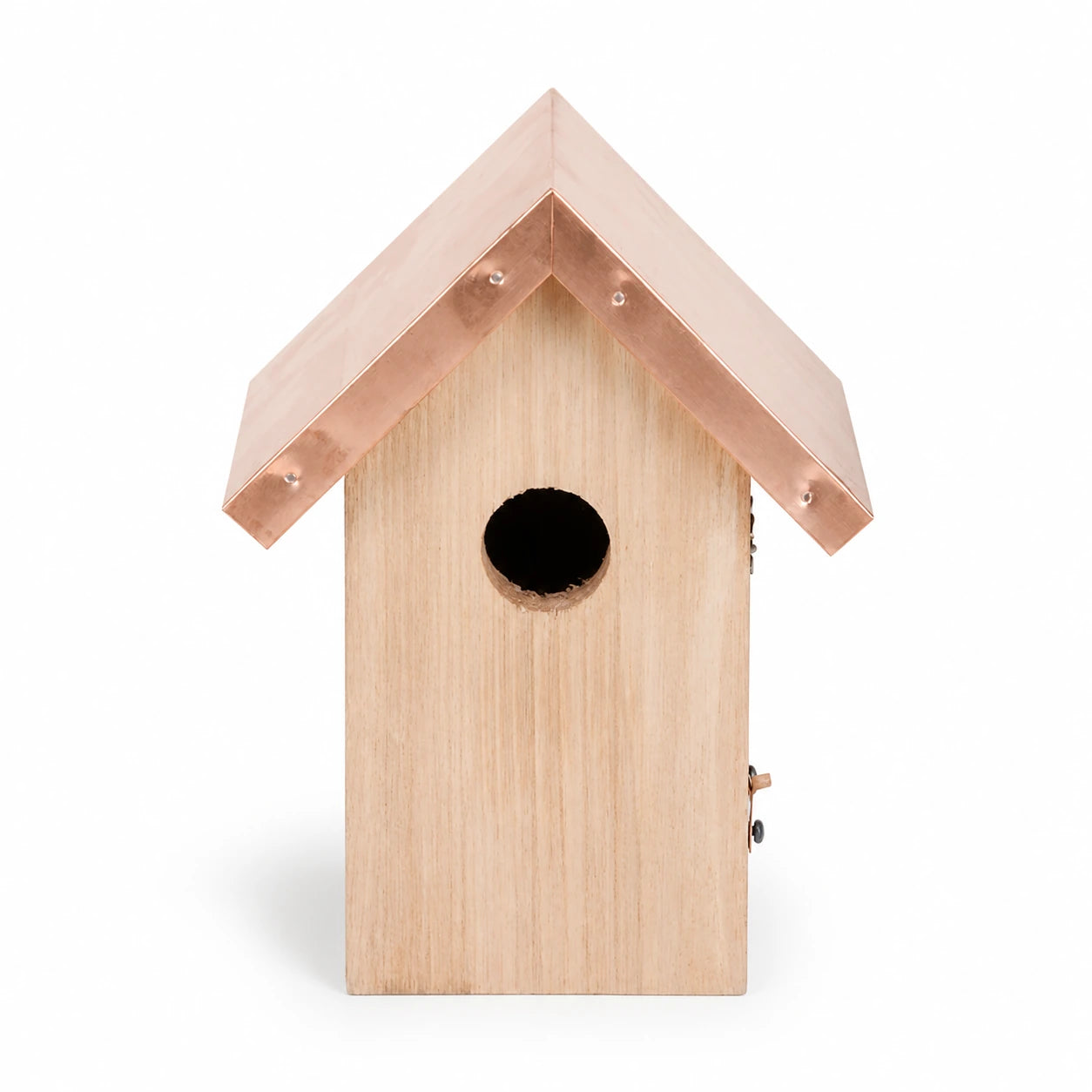 Vogelhuisje met dak koper ingang 30 mm — foto 2
