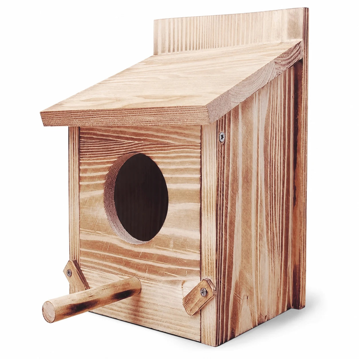 Houten vogelhuisje met ingang van 60 mm — foto 2