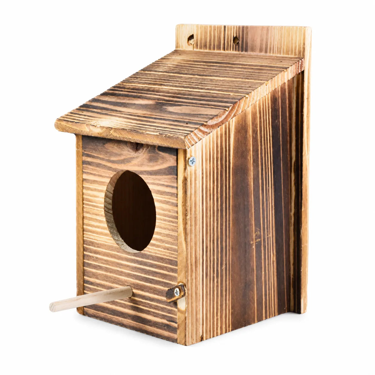 Vogelhuisje gebrand hout — foto 2