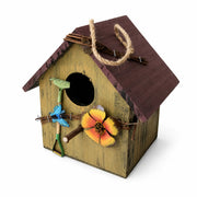 Vogelhuisje bloemen geverfd — foto 2