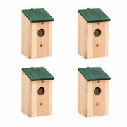 Set van 4 vogelhuisjes van grenenhout — foto 2