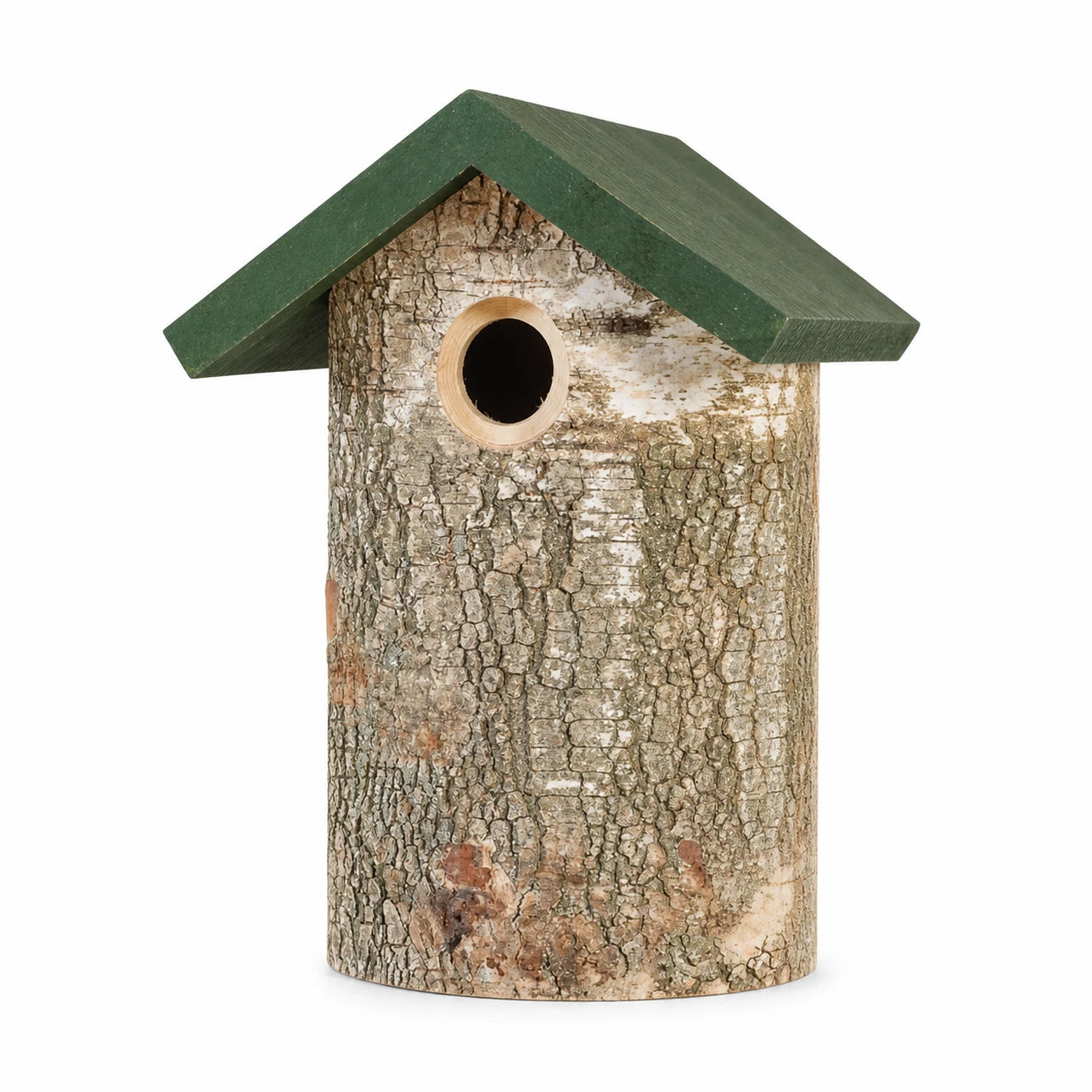 Vogelhuisje rustiek van schors met groendak — foto 2