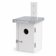 Vogelhuisje wit compact met dak plat 30 mm — foto 2