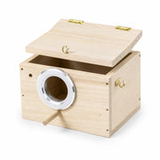 Vogelhuisje observatie van grenen beige formaat 20 × 15 × 18 cm — foto 2