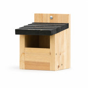 Vogelhuisje semi-open met dak zwart — foto 2