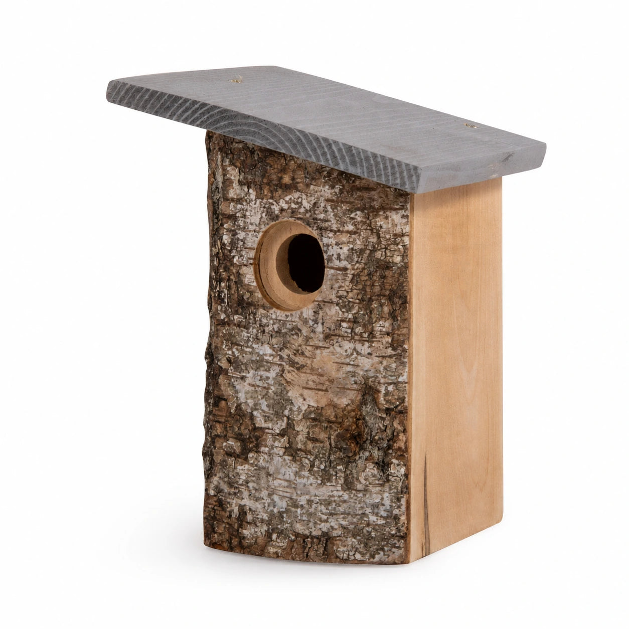 Vogelhuisje compact van schors van berk — foto 2