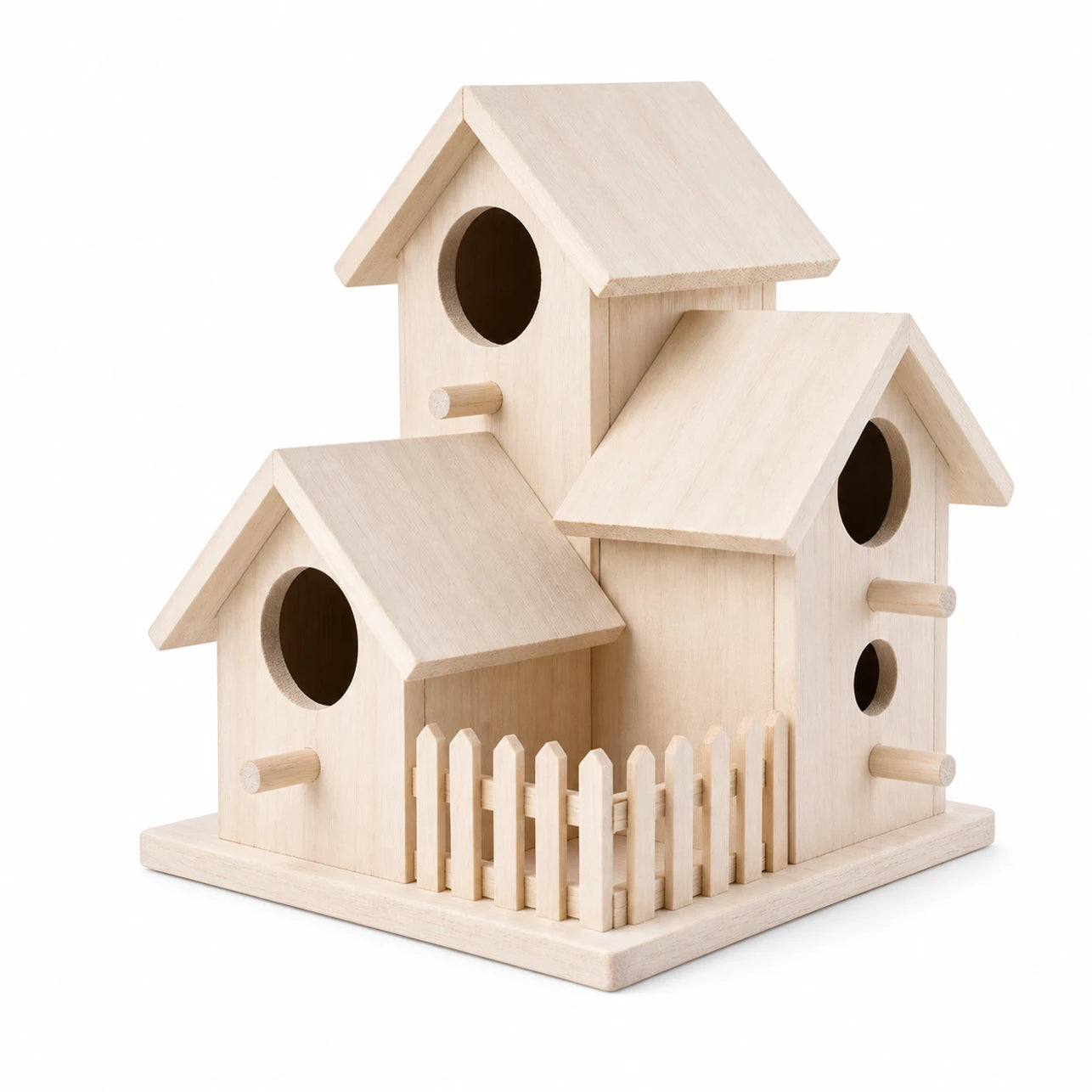 Houten vogelhuisje formaat 20,5 × 15,5 × 15,5 cm — foto 2