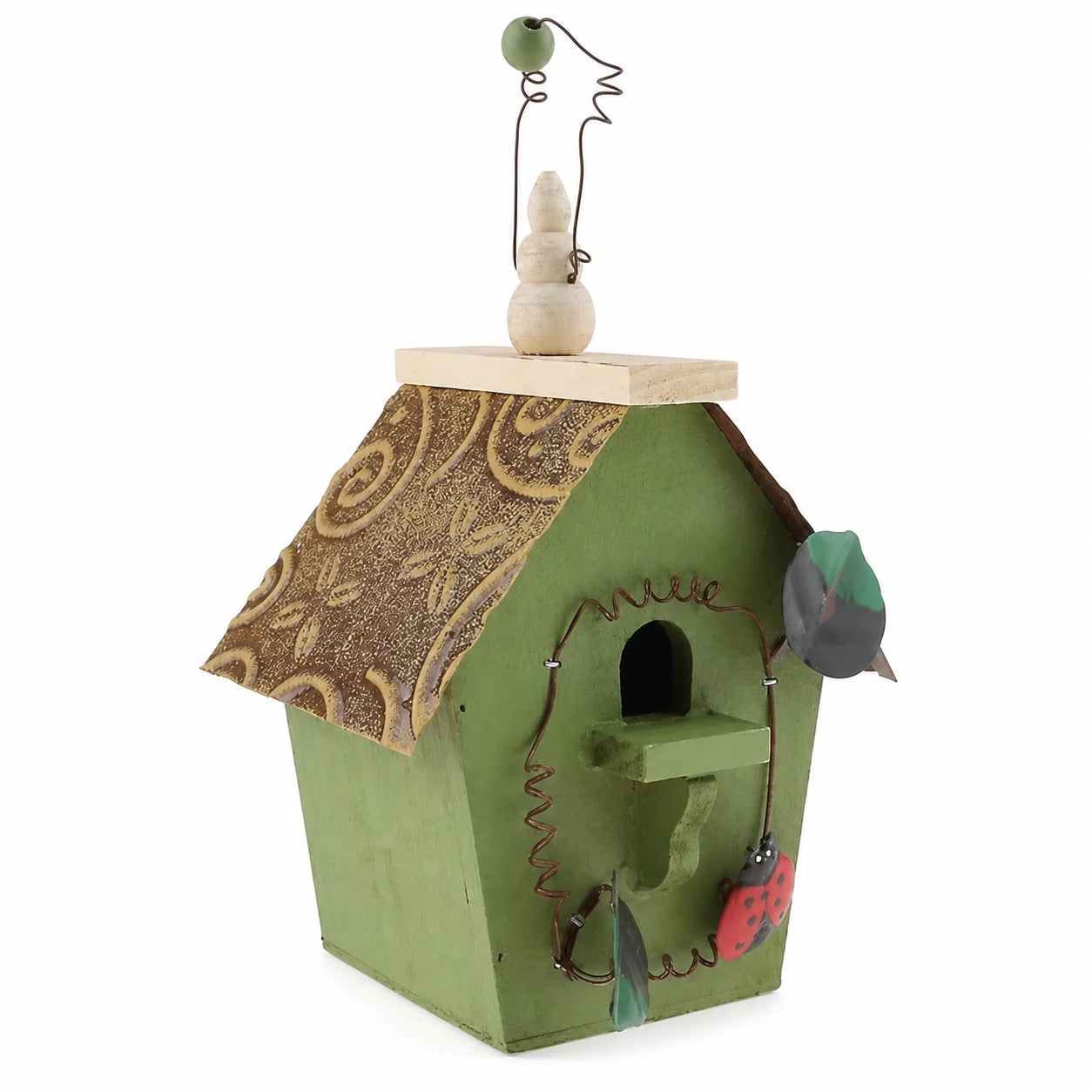 Vogelhuisje landelijk van stammen groen — foto 2