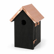 Vogelhuisje zwart compact met dak koper — foto 2