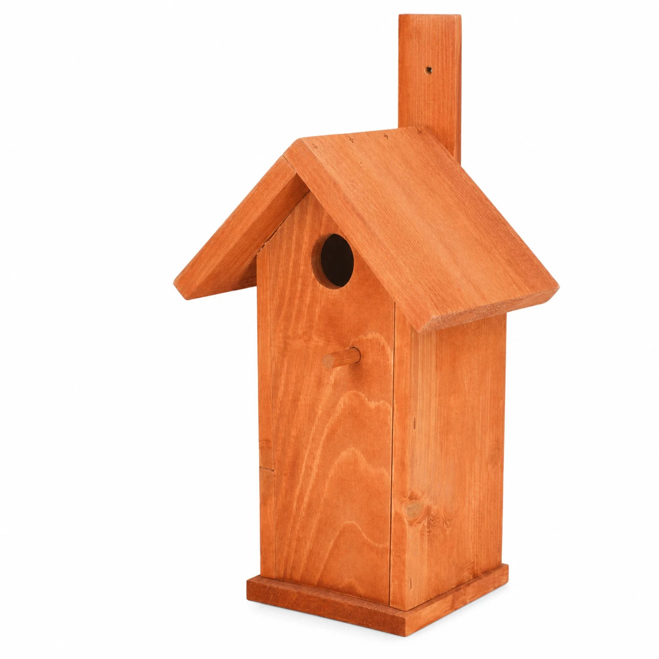 Hangend vogelhuisje van hout rood formaat 33 × 10 cm — foto 2