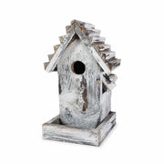 Houten vogelhuisje grijs formaat 14 × 13 × 24 cm — foto 2