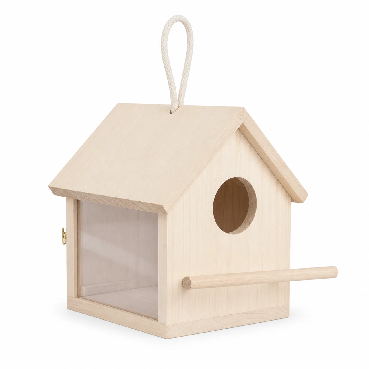 Vogelhuisje observatie van hout formaat 14 × 14 × 13 cm — foto 2