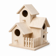 Set van 3 vogelhuisjes van hout formaat 20 × 17 × 17 cm — foto 2