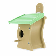 Houten vogelhuisje groen — foto 2