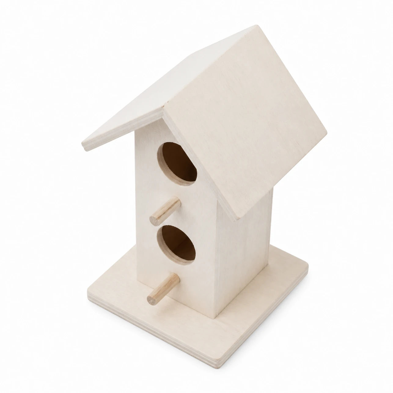 Hangend vogelhuisje van hout wit — foto 2