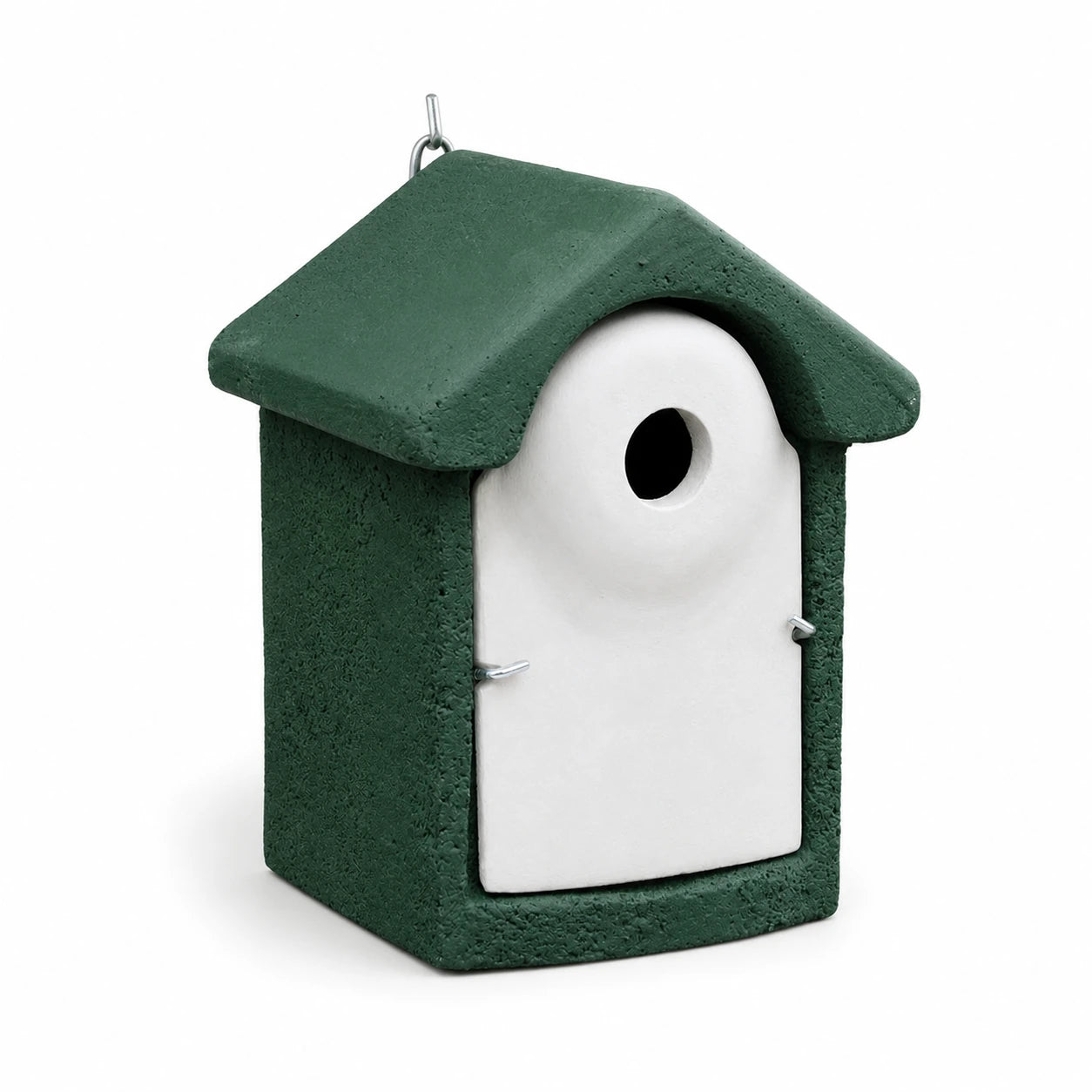 Vogelhuisje groen van houtbeton 32 mm — foto 2