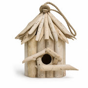 Hangend vogelhuisje van hout beige formaat 20 × 17 × 24 cm — foto 2