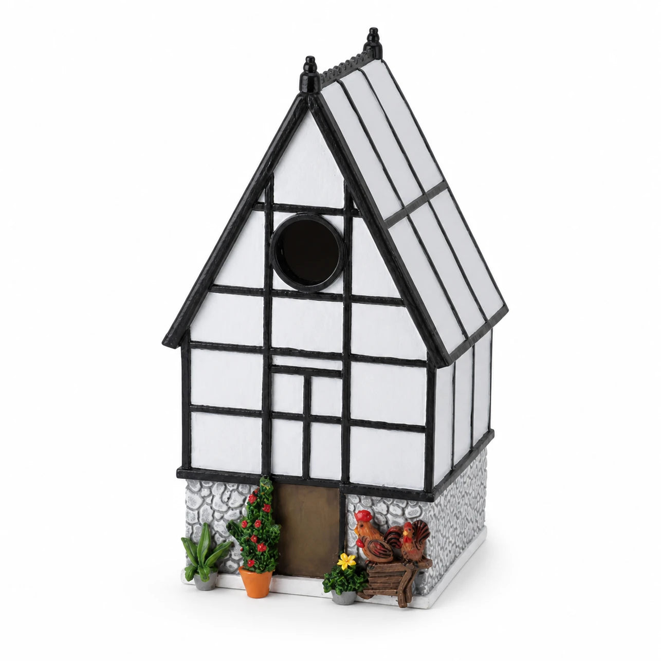 Vogelhuisje decoratief met voorkant met timber-framed — foto 2
