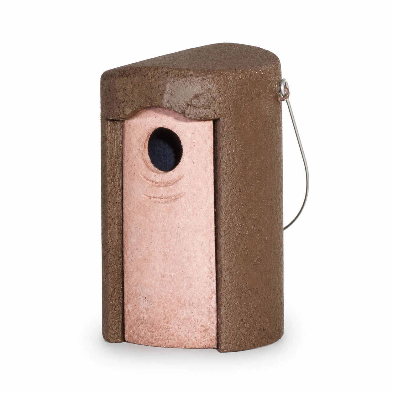 Vogelhuisje afgerond hangend van houtbeton 45 mm — foto 2