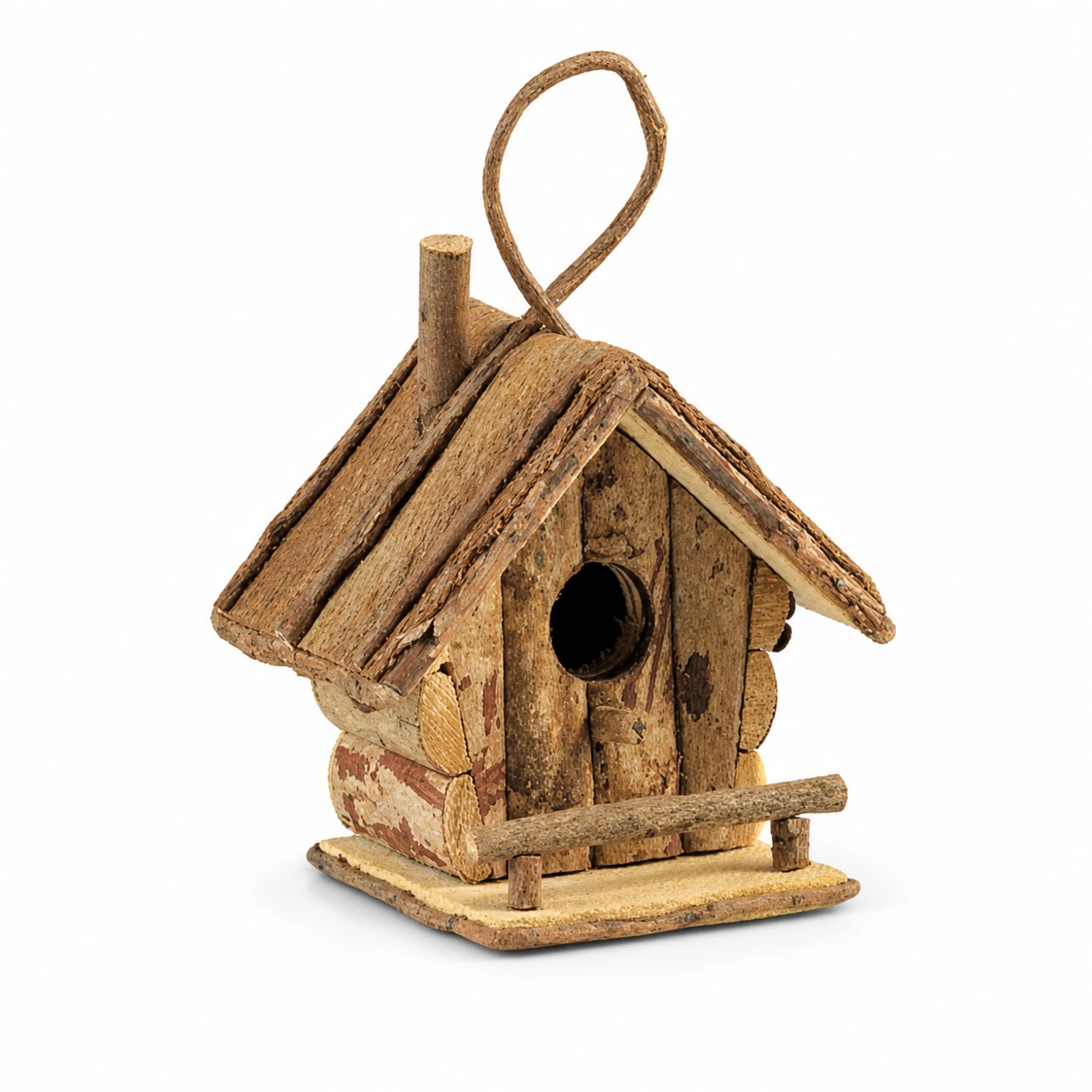 Houten vogelhuisje natuurlijk — foto 2