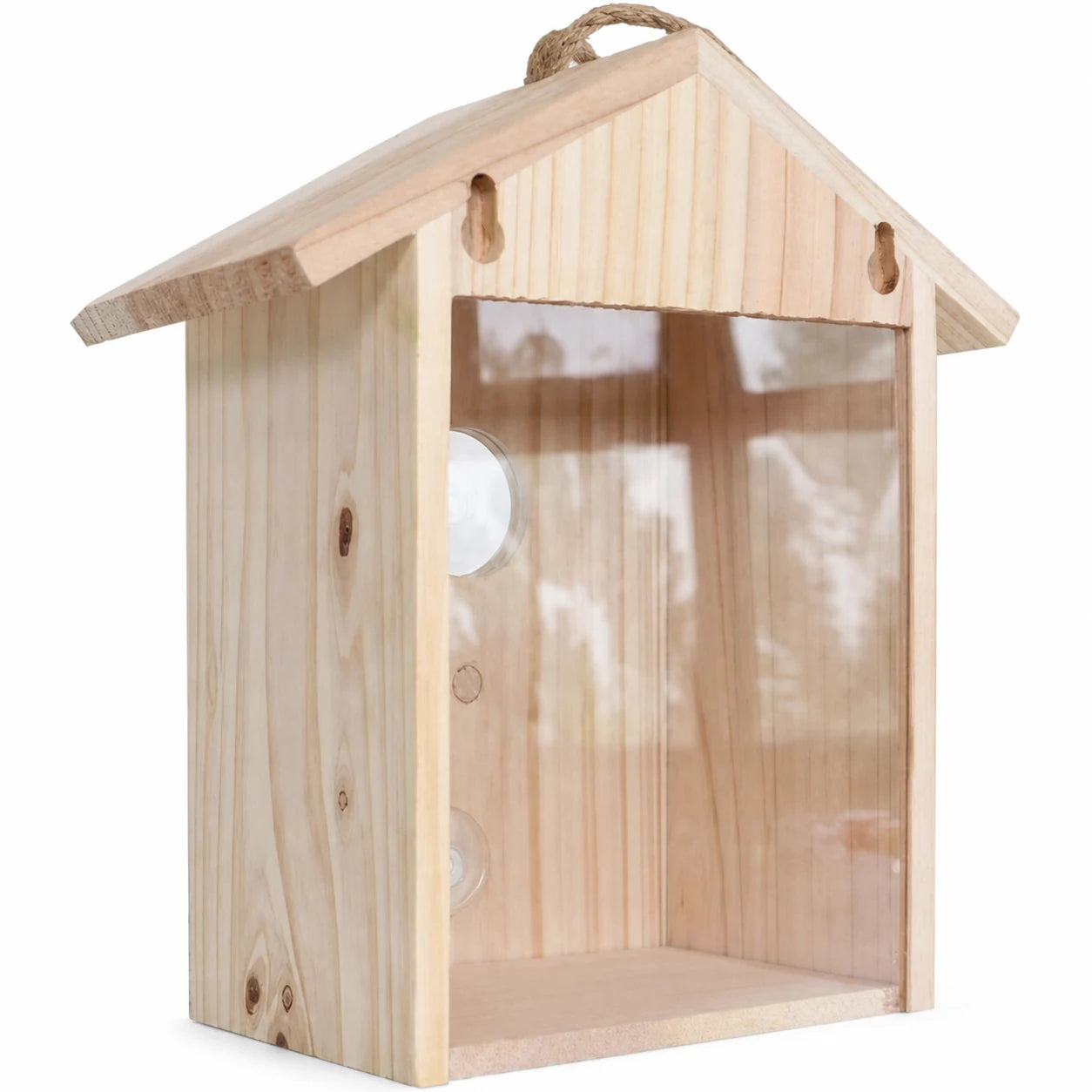 Vogelhuisje met venster met suction-cups — foto 2
