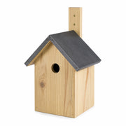 Vogelhuisje met zinken dak zwart — foto 2