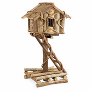Vogelhuisje decoratief van hout non behandeld — foto 2