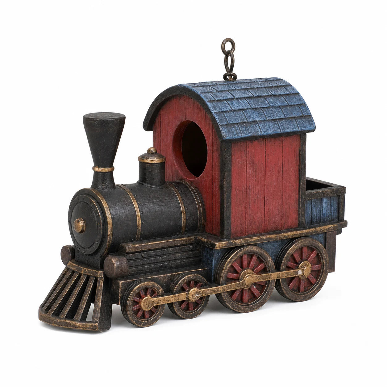 Vogelhuisje decoratief van vorm van trein — foto 2
