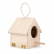 Hangend vogelhuisje van grenen natuurlijk formaat 15,5 × 12 × 14,5 cm — foto 2