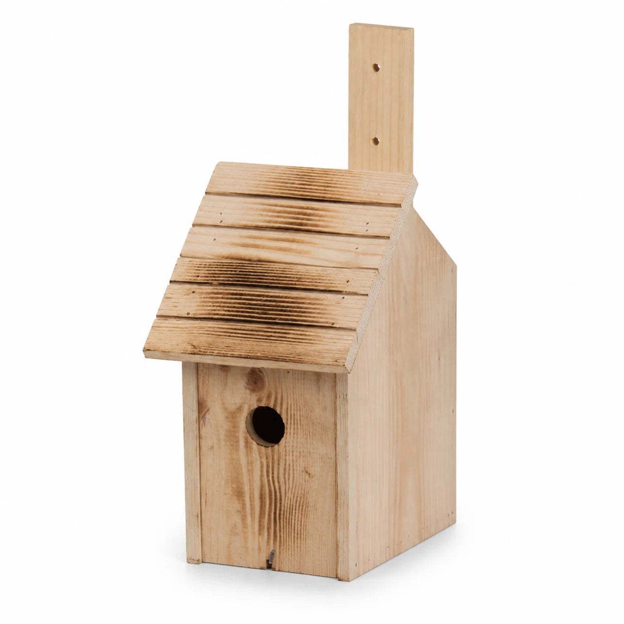 Houten vogelhuisje bruin formaat 12 × 14,5 cm — foto 3