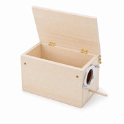 Houten vogelhuisje met dak afneembaar formaat 12 × 12 × 19,5 cm — foto 3