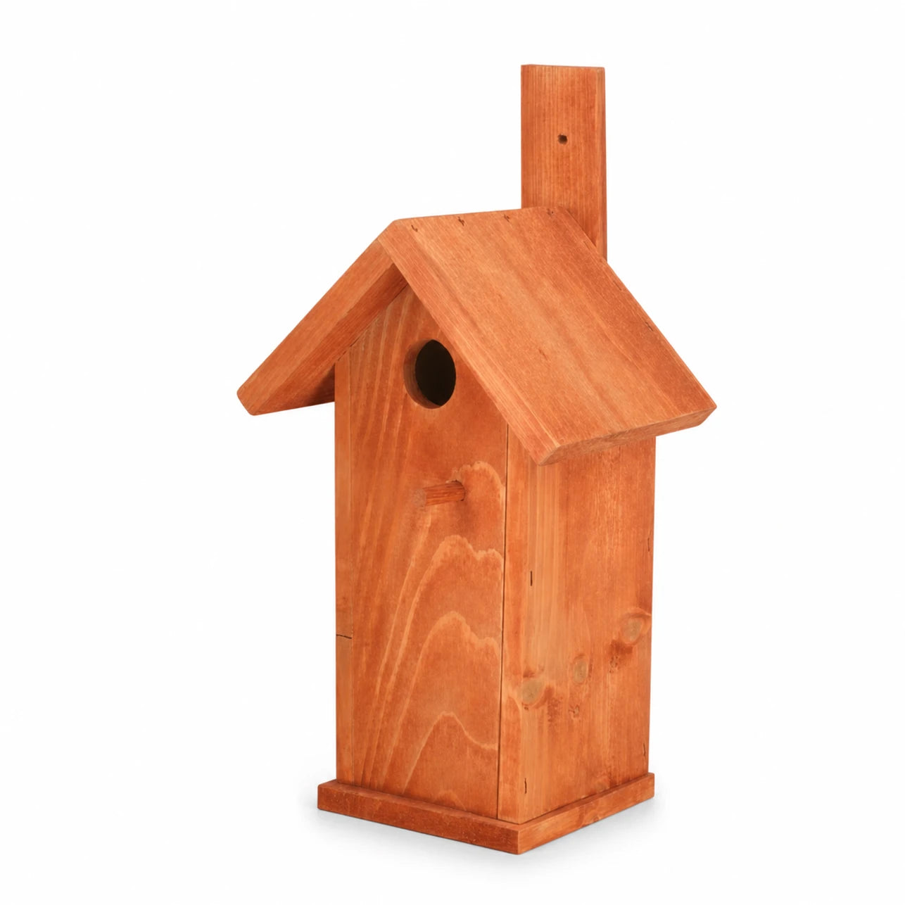 Hangend vogelhuisje van hout rood formaat 33 × 10 cm — foto 3