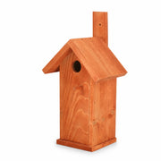 Hangend vogelhuisje van hout rood formaat 33 × 10 cm — foto 3