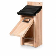 Hangend vogelhuisje van hout zwart — foto 3