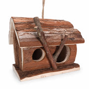 Houten vogelhuisje bruin formaat 16 × 16 × 16 cm — foto 3