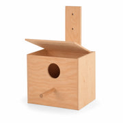 Houten vogelhuisje bruin formaat 30 × 20 × 20 cm — foto 3