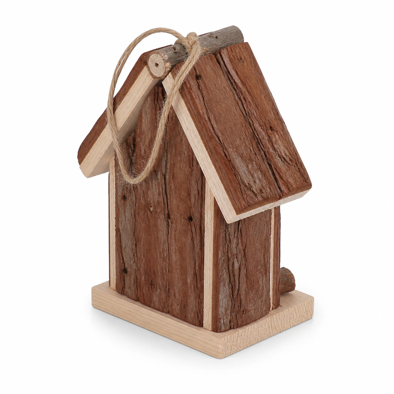 Hangend vogelhuisje van spar formaat 14,6 × 12,4 × 8 cm — foto 3
