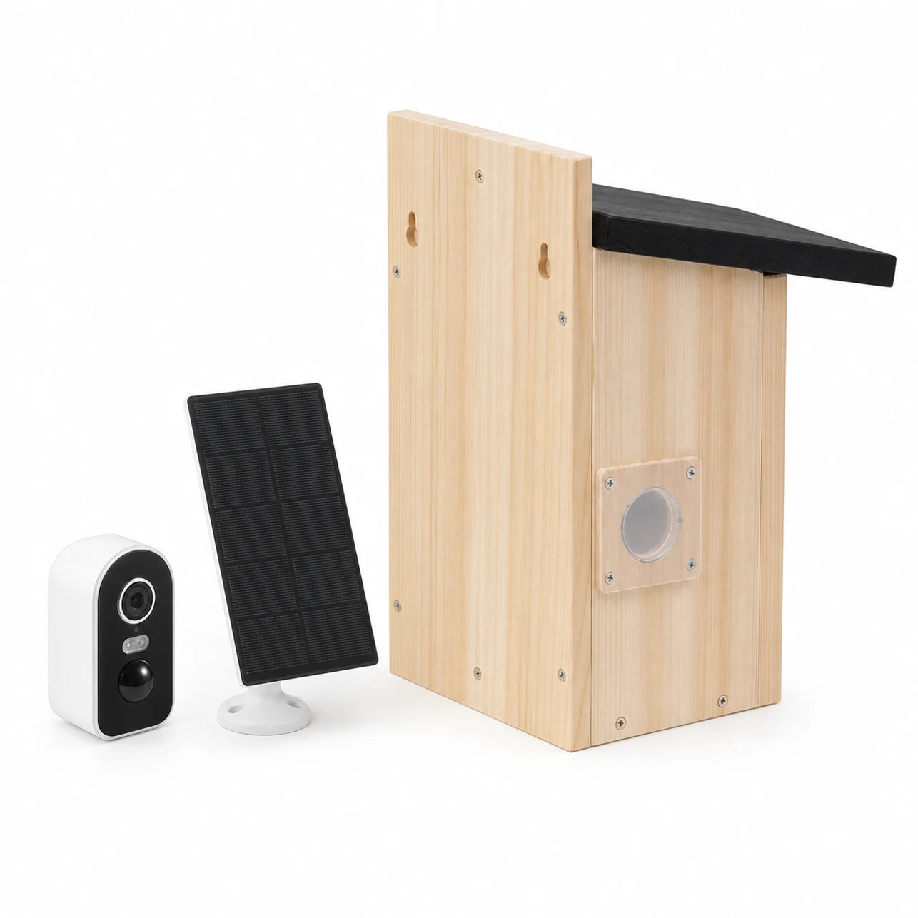 Vogelhuisje wand-mounted van hout bruin — foto 3