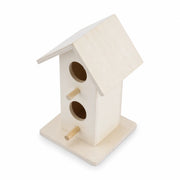 Hangend vogelhuisje van hout wit — foto 3
