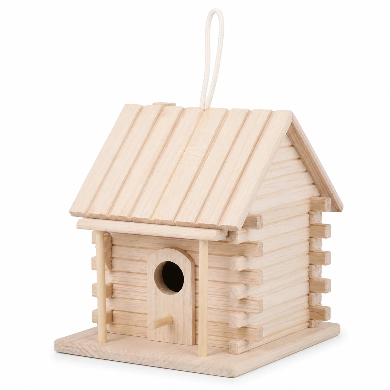 Hangend vogelhuisje van grenen formaat 18 × 16 × 17 cm — foto 3