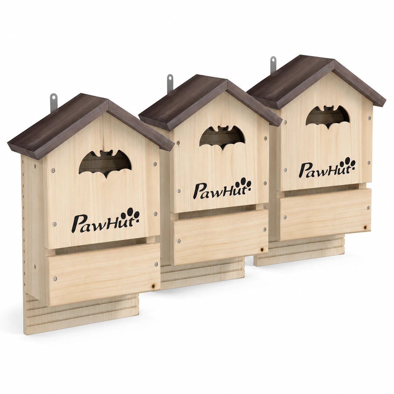 Set van 3 vogelhuisjes met bats dubbel kamer — foto 3